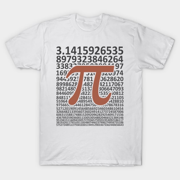 Digits of Pi, Pi Day Math T-Shirt by Mas Design